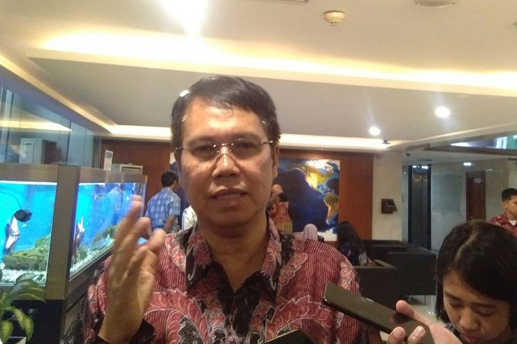 Direktur Utama PT Kereta Cepat Indonesia-Cina (KCIC), Chandra Dwiputra ditemui di Kantor Kemenko Maritim dan Investasi, Jakarta, Jumat (31/1/2020).
