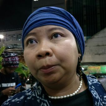 Direktur Eksekutif Migrant Care Anis Hidayah ketika ditemui di Kantor DPP PKB, Jakarta, Selasa malam (20/3/2018).