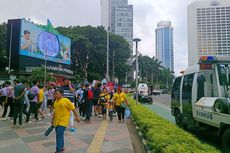 Jam CFD Telah Usai, Jalan Sudirman-Thamrin Masih Ramai Warga yang Beraktivitas