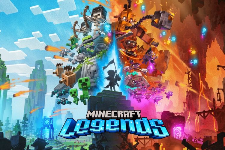 Poster game Minecraft Legends.