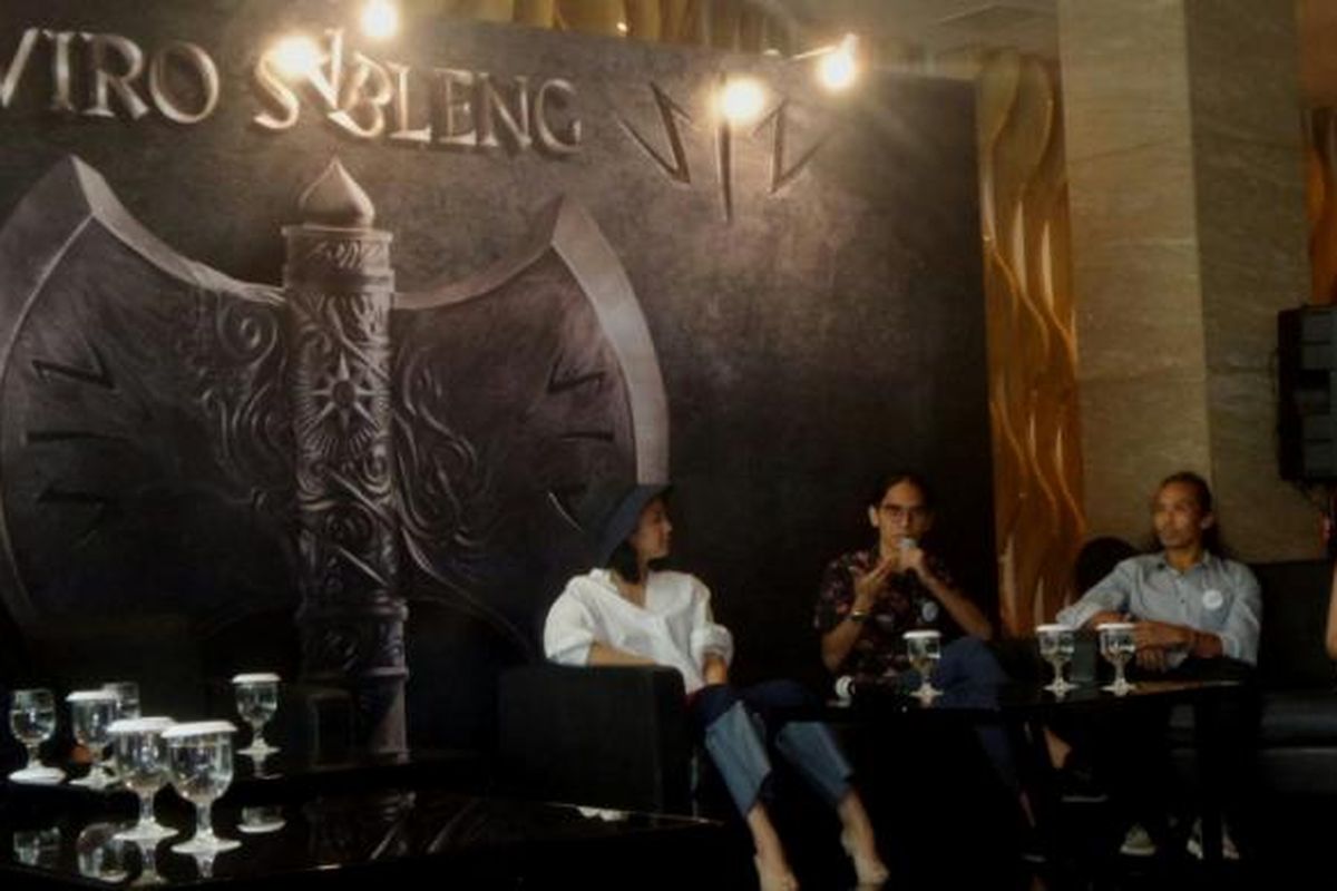 Konferensi pers film Wiro Sableng di JS Luwansa Hotel, Jakarta Selatan, Kamis (9/2/2017).