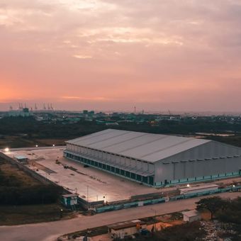 Ilustrasi kawasan industri yang dikelola holding BUMN Danareksa.