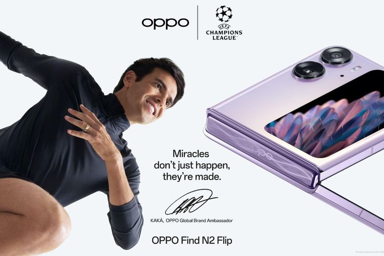 Ricardo Kaká didapuk sebagai Global Brand Ambassador untuk kemitraan OPPO dengan Liga Champions UEFA.