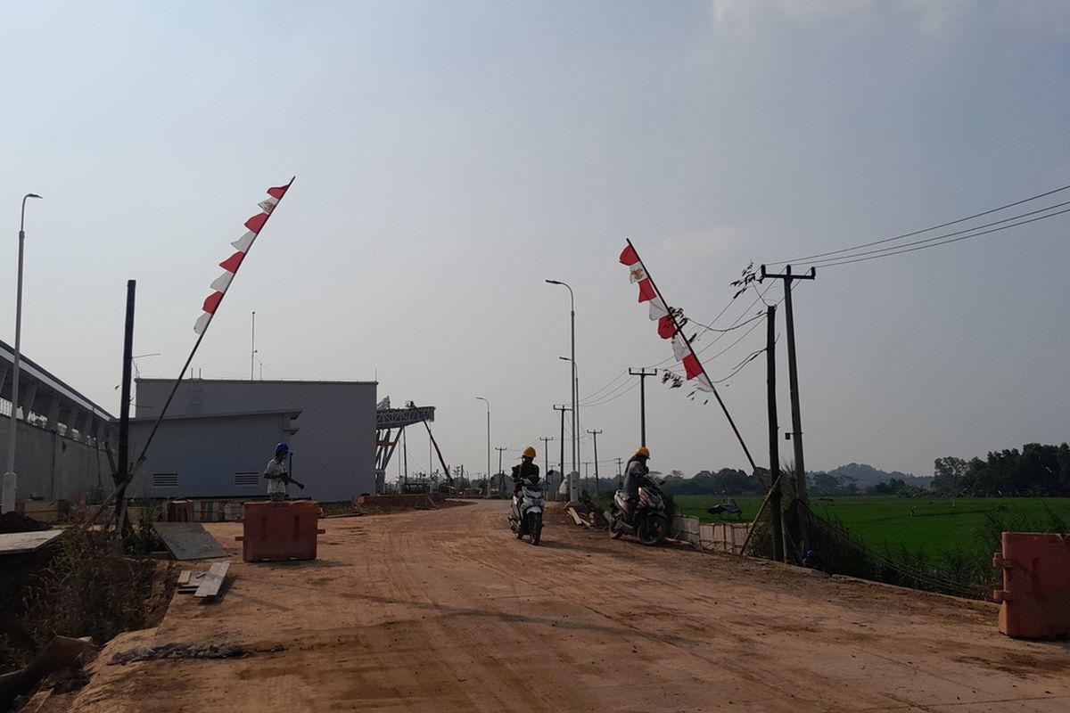 Penampakan Stasiun KCJB Karawang pada Rabu (9/8/2023).