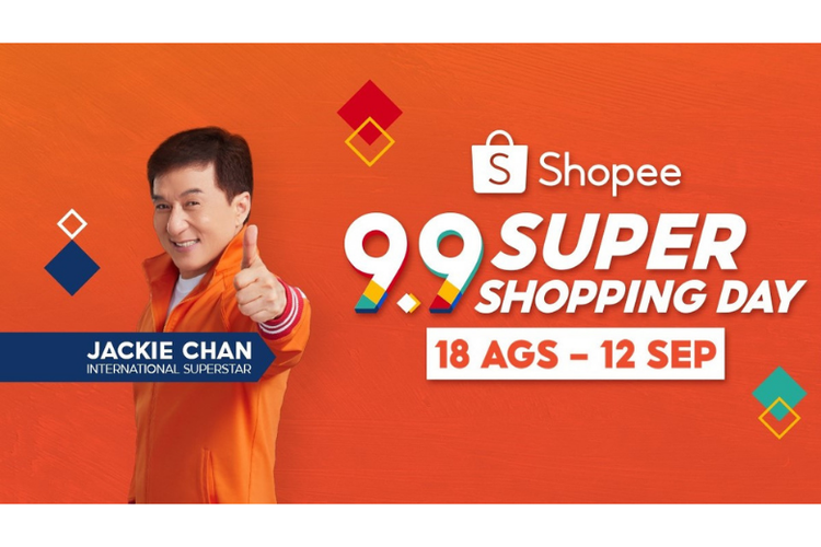 Jackie Chan menjadi bintang iklan Shopee