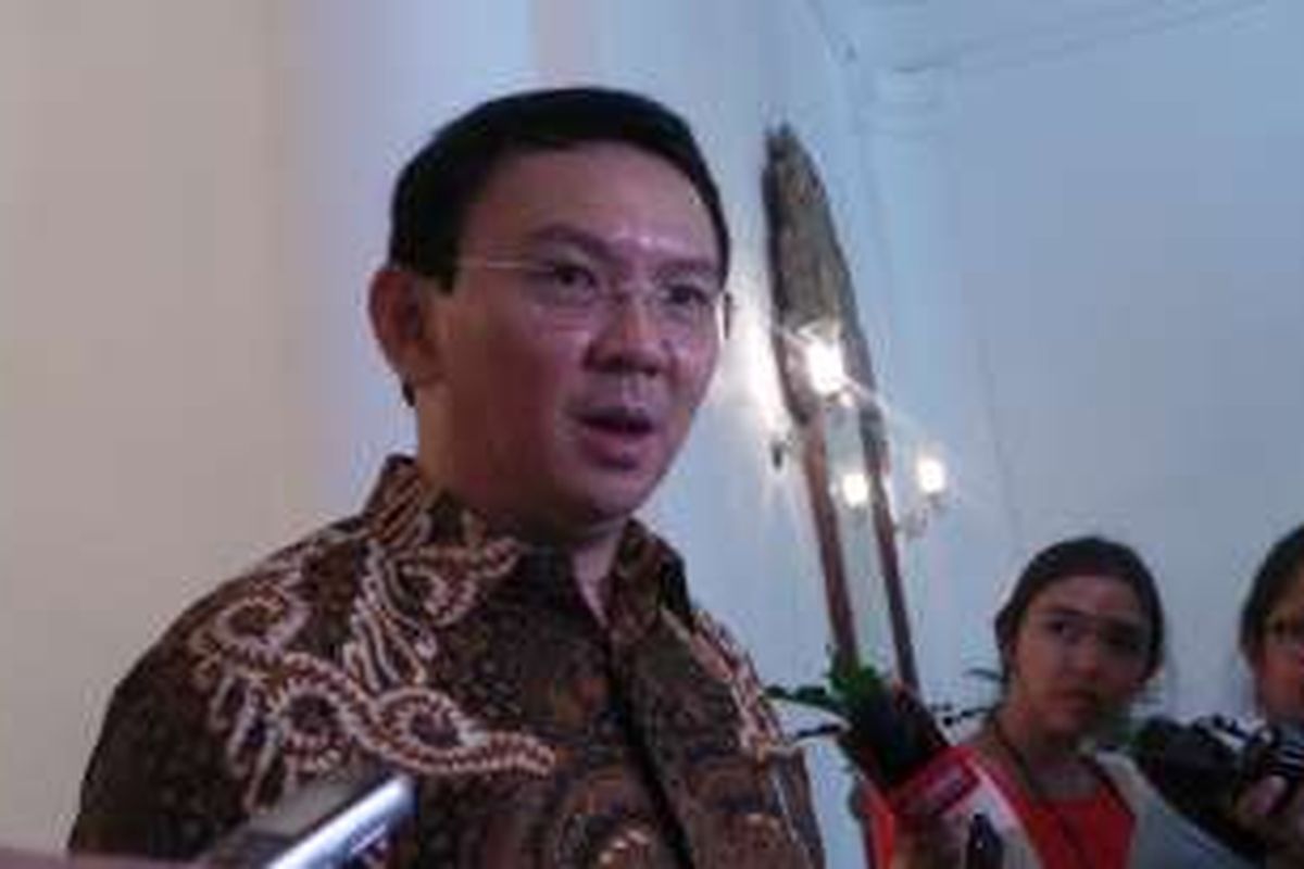 Gubernur DKI Jakarta Basuki Tjahaja Purnama di Balai Kota DKI Jakarta, Jumat (22/7/2016).