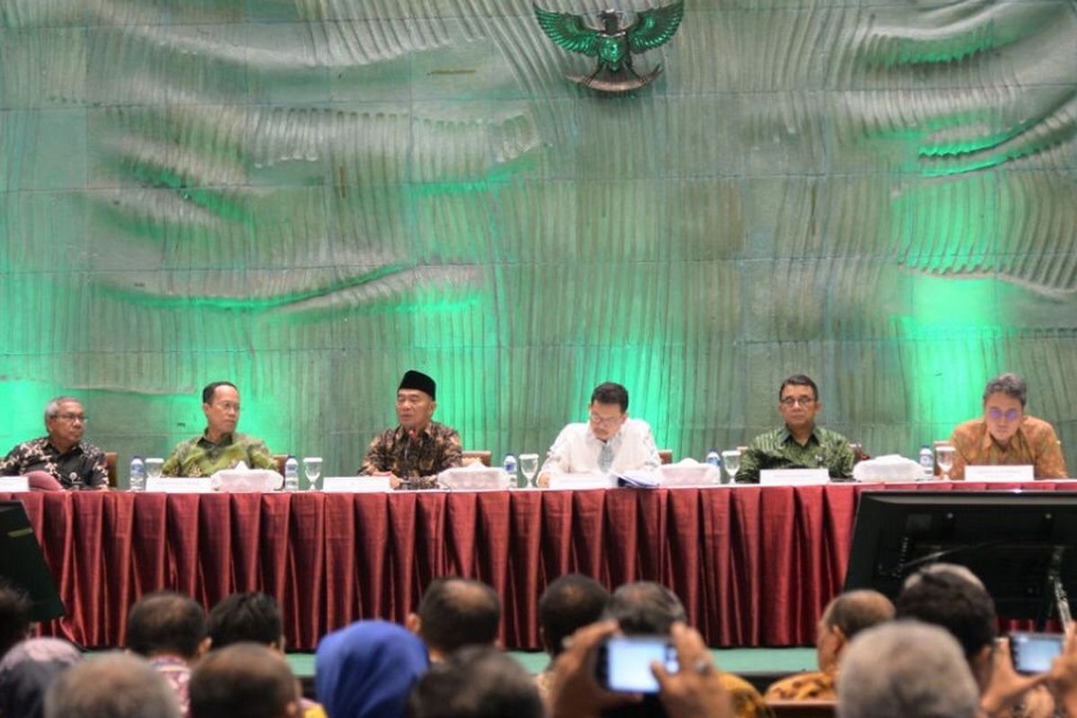 Rapat Koordinasi Zonasi Pendidikan di Gedung Plaza Insan Berprestasi Kemendikbud, Jakarta, Selasa (2/7/2019).