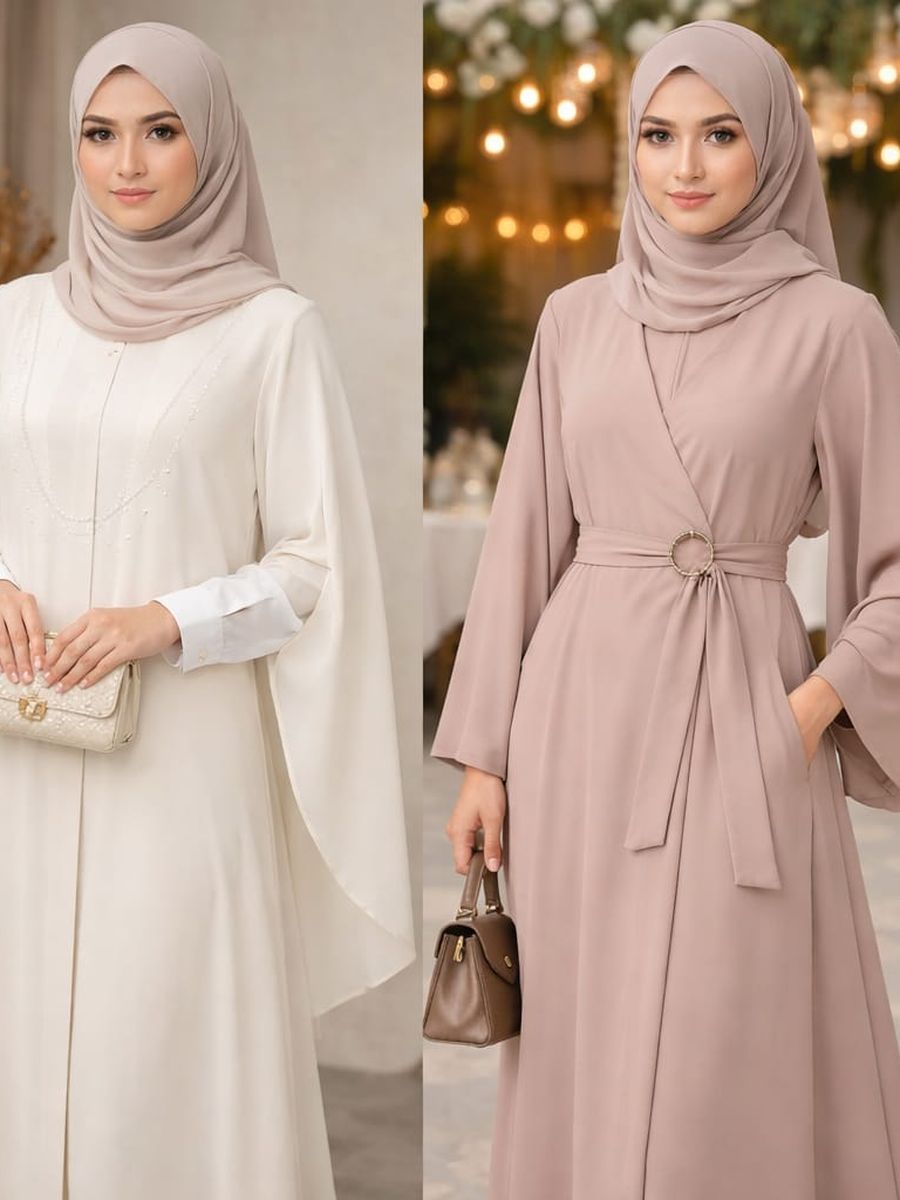 Baju lebaran abaya one set