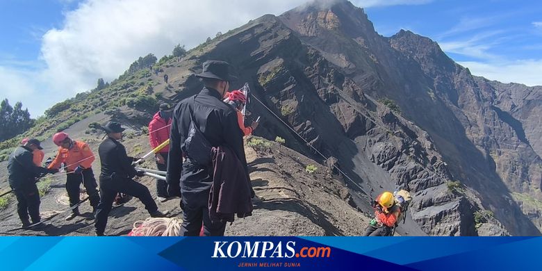 Tragis! Turis Brasil Jatuh ke Jurang Gunung Rinjani, Diduga Meninggal Dunia