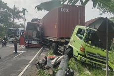 Kronologi Bus Sugeng Rahayu Tabrak Truk Kontainer yang Parkir di Pinggir Jalan, 2 Orang Tewas