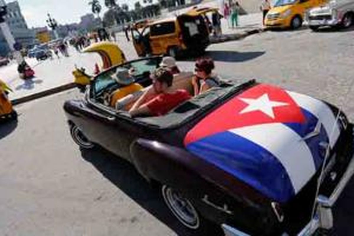 Suasana perkotaan di Kuba.