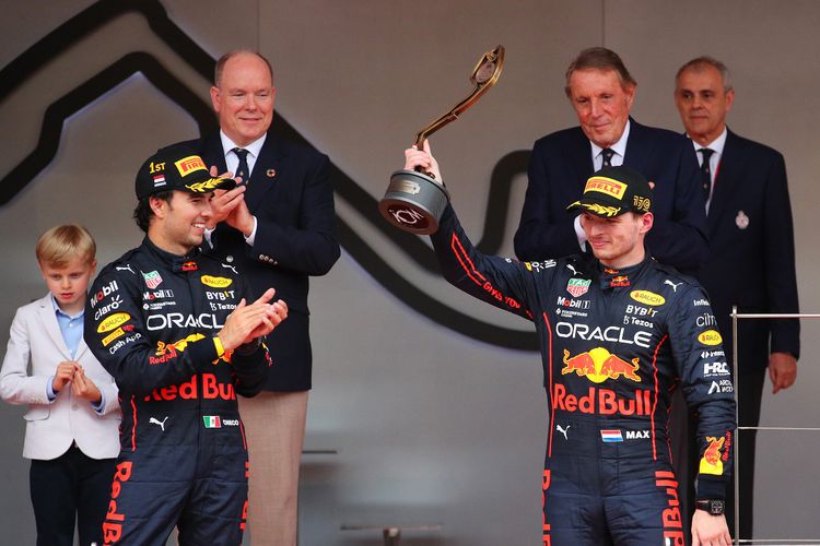 Sergio Perez dan Max Verstappen di GP Monaco 2022