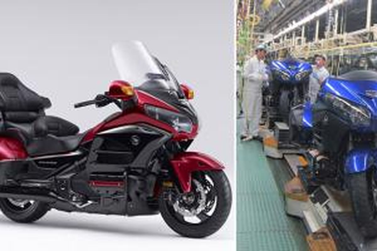 Honda Gold Wing 40th Anniversary Edition menandai produksi sepeda motor Honda 300.000.000 unit di seluruh dunia.