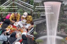 Viral, Video Ibu-ibu Makan Lesehan di Bandara Changi Singapura, Bagaimana Aturannya?