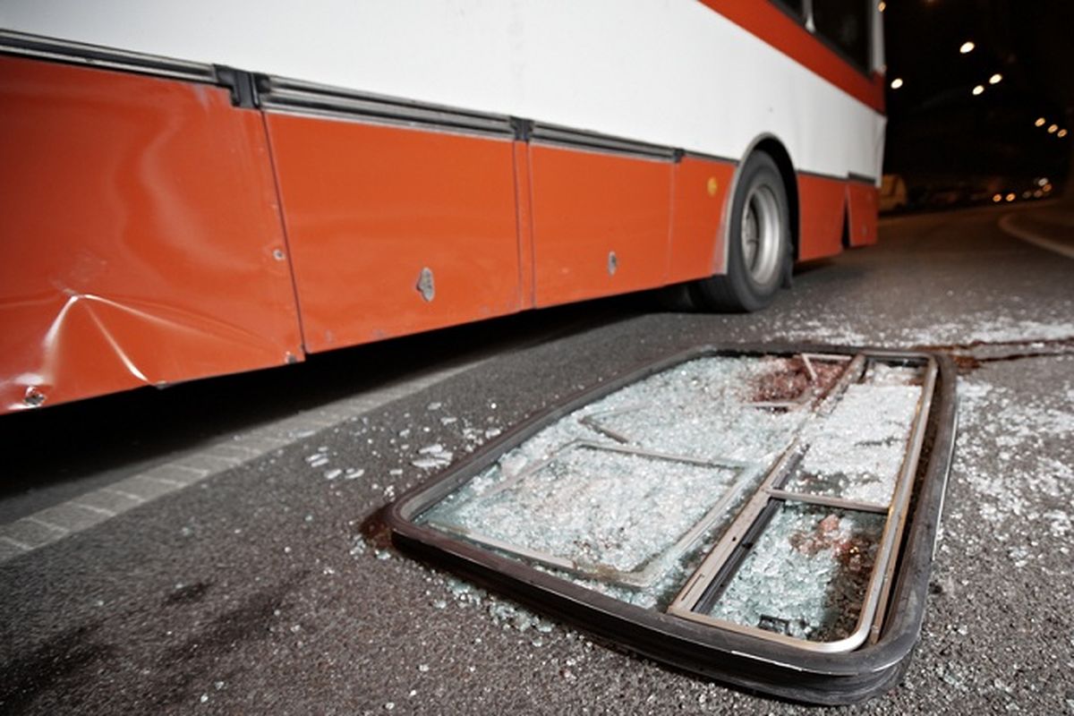 Ilustrasi kecelakaan bus.