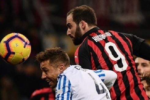 AC Milan Vs SPAL, Higuain Persembahkan Gol untuk Gattuso