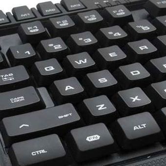 Keyboard gaming yang dilengkapi dengan tombol macro.