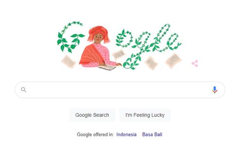 Google Doodle Tampilkan Sariamin Ismail, Perempuan yang Lawan Belanda dengan Sastra