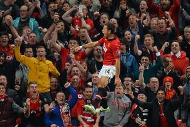 Penyerang Manchester United Javier 
