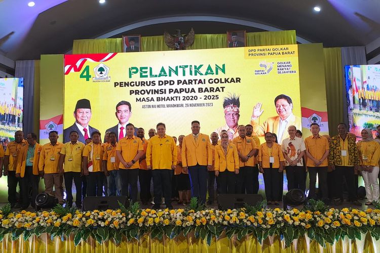 Pelantikan dan pengurus DPD Golkar Papua Barat oleh Ketua Umum DPP Golkar Papua Barat