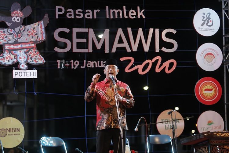 Penutupan Pasar Imlek Semawis 2020, di Kota Semarang.