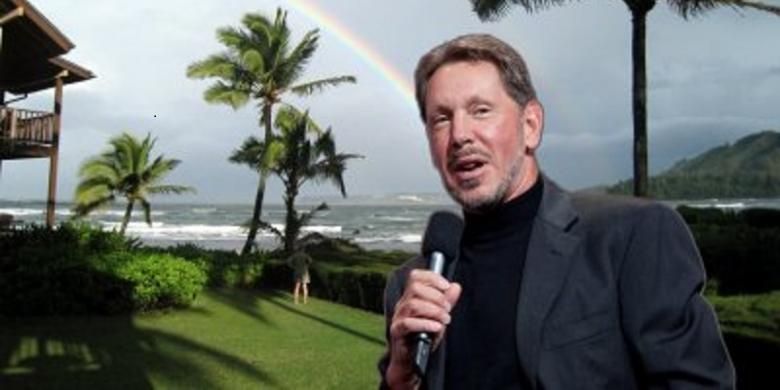 Larry Ellison memiliki rumah mewah di sebuah pulau terkecil di Hawaii. Nilainya triliunan rupiah.