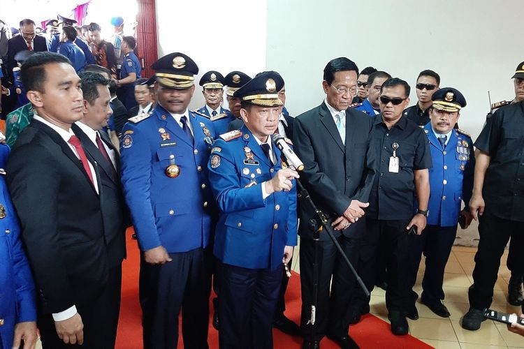 Menteri Dalam Negri Tito Karnavian di Stadion Sultan Agung, Bantul, Minggu (1/3/2020)