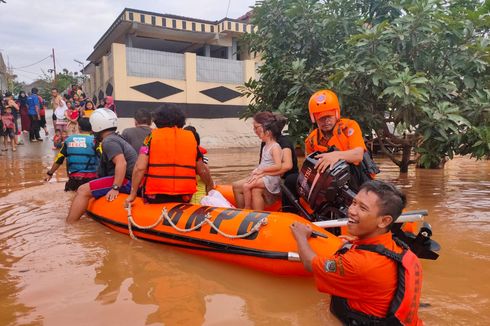 Perumahan Bumi Nasio Indah Bekasi Terendam Banjir 2 Meter