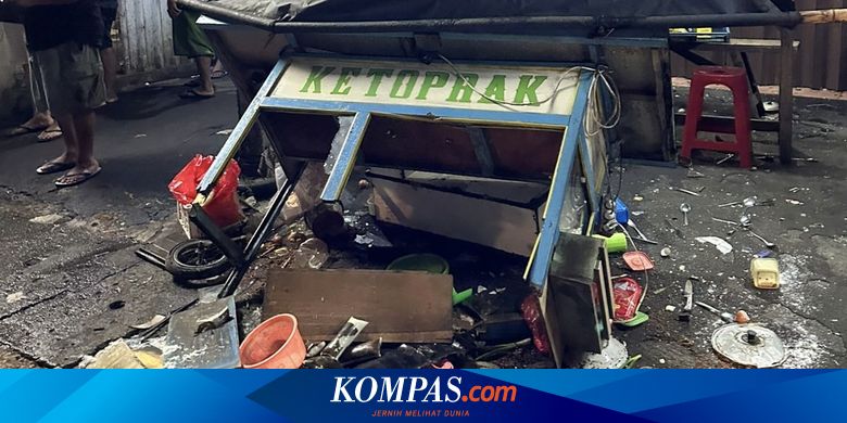 Pria yang Rusak Gerobak Ketoprak di Depok Diduga Mabuk