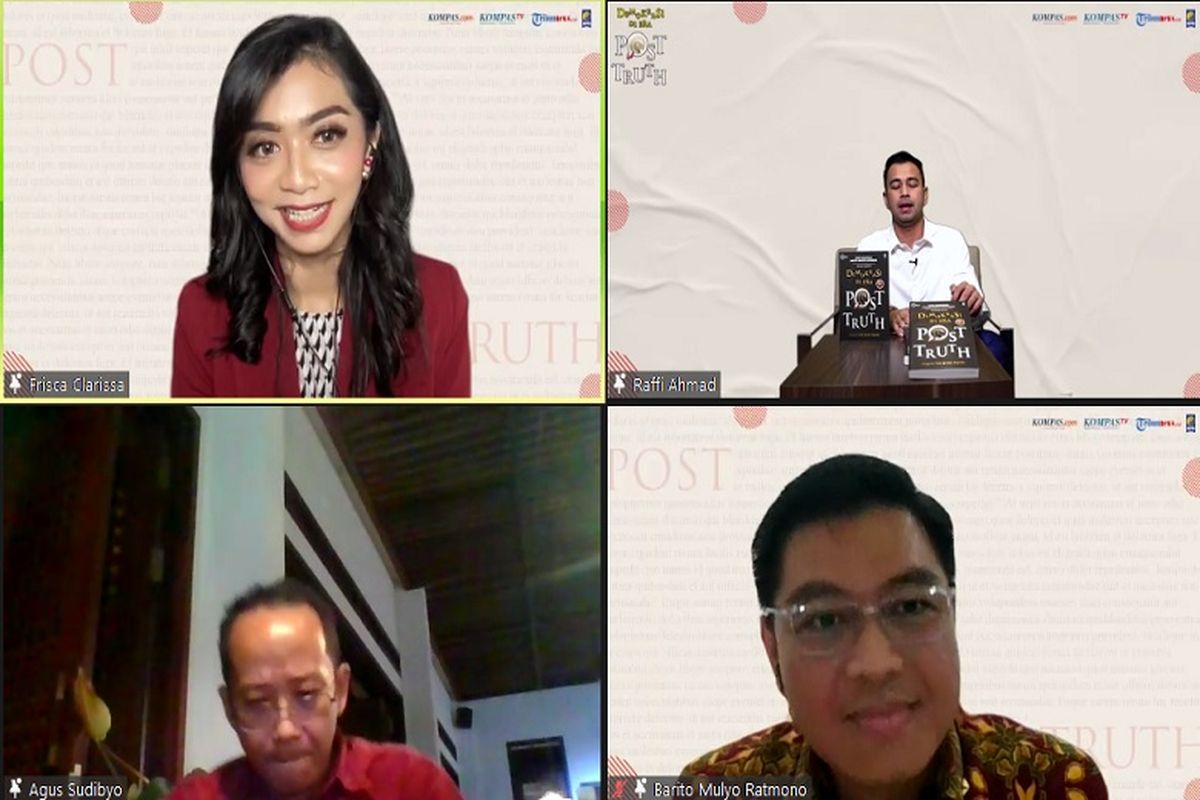 Merespons fenomena hoaks yang berkelindan, Kepala Badan Intelijen Negara (BIN) Jenderal Polisi (P) Profesor Doktor Budi Gunawan dan Komisaris Besar Polisi Doktor Barito Mulyo Ratmono, memberi gambaran lengkap tentang post-truth lewat buku Demokrasi di Era Post Truth. 