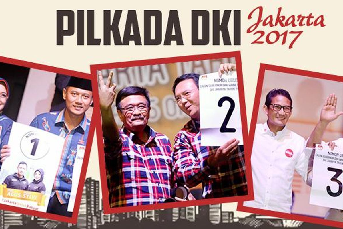 Calon gubernur dan wakil gubernur Pilkada DKI 2017