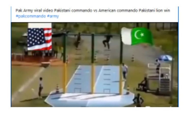 Status Facebook keliru soal pertandingan militer Pakistan vs Amerika dimenangkan militer Pakistan.