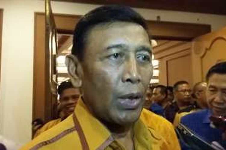 Ketua Umum Hanura, Wiranto saat acara pelantikan pengurus DPD Partai Hanura Provinsi Bali di Denpasar, Rabu(13/4/2016)