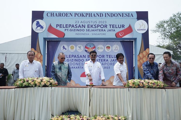 Indonesia gelar pelepasan ekspor telur ayam ke Singapura, dan berhasil menembus pasar dunia.