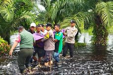 Hujan Deras, 900 Rumah di 5 Desa di Bengkalis Terendam Banjir