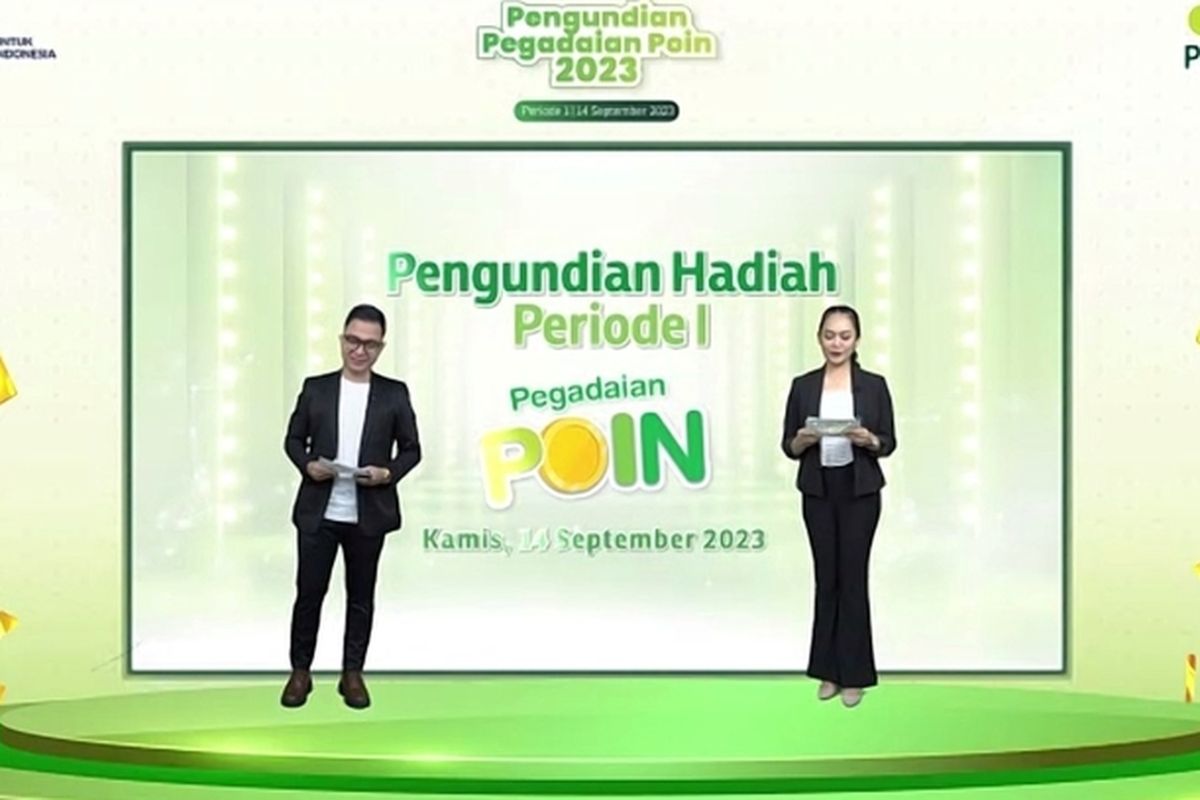 Pengundian program Pegadaian Poin periode I 2023 dilakukan secara langsung lewat Instagram dan Youtube Pegadaian.