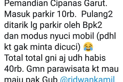 Pungli Modus Cuci Mobil, 5 Juru Parkir di Obyek Wisata Cipanas Ditangkap