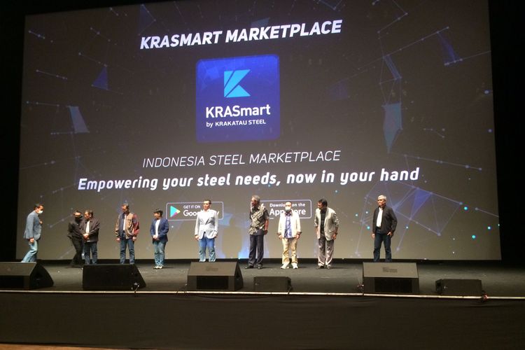 Peluncuran KRASmart Marketplace di Djakarta Theater, Jumat (26/11/2021).