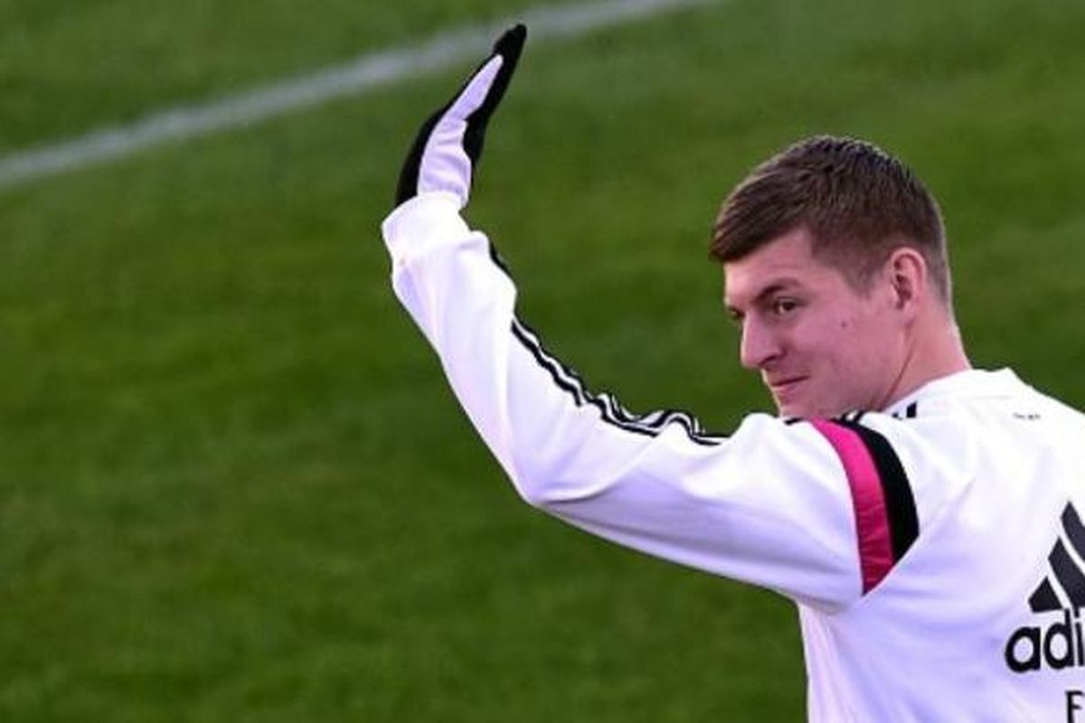 Gelandang Real Madrid asal Jerman, Toni Kroos.