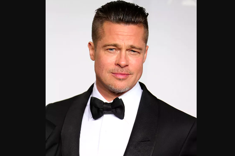 Model rambut pria slicked back Brad Pitt