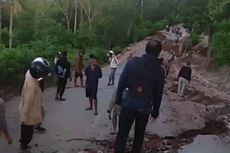 Terdampak Gempa M 7,5 Maluku, Jalanan di TTS NTT Ambles