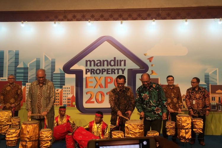 Pembukaan pameran Mandiri Property Expo 2018 di JCC, Sabtu (5/5/2018).