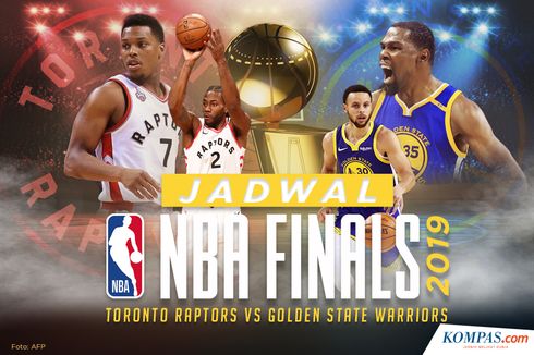 INFOGRAFIK: Jadwal NBA Finals 2019, Golden State Warriors vs Toronto Raptors