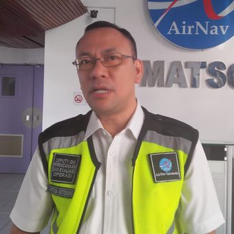 Deputy GM Perencanaan dan Evakuasi Operasi Makassar Air Traffic Service Control (MATSC), Davitson Aritonang 