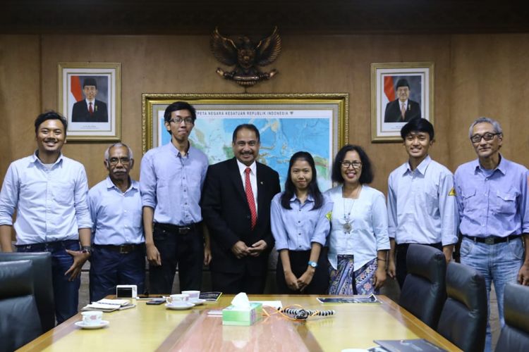 Menteri Pariwisata Arief Yahya menerima kunjungan audiensi organisasi Mahasiswa Pencinta Alam Universitas Indonesia di Kantor Kementerian Pariwisata, Jakarta, Rabu (15/8).