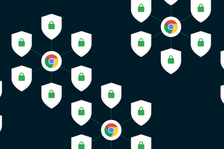 Ilustrasi fitur keamanan Chrome.