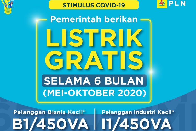 PLN listrik gratis 6 bulan 