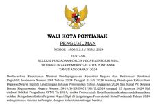 Seleksi CPNS 2024 Pemkot Pontianak, Ini Formasi yang Dibutuhkan