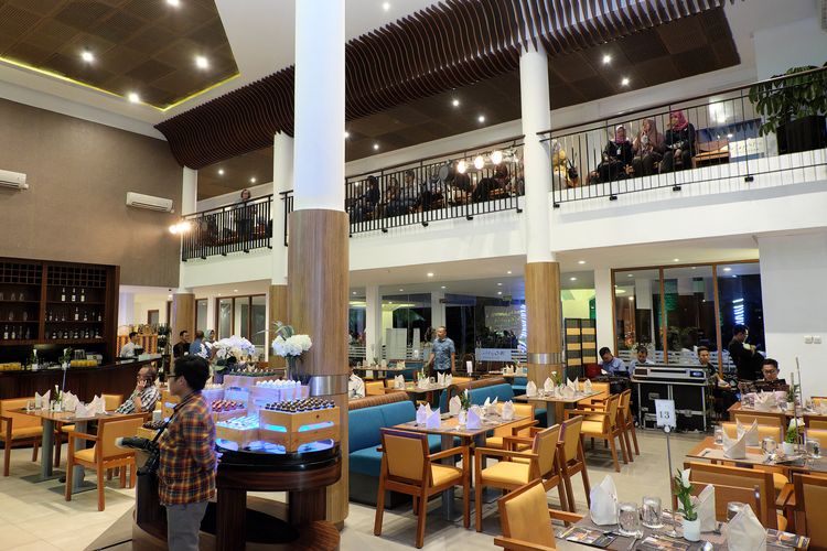 Ilustrasi restoran The Surosowan yang ada di The Royale Krakatau Hotel Cilegon di Kota Cilegon, Banten.