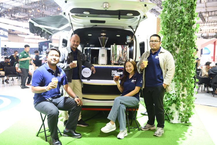 Honda memperkenalkan Honda Dreams Café Mobile di Gaikindo International Auto Show (GIIAS) 2024. 